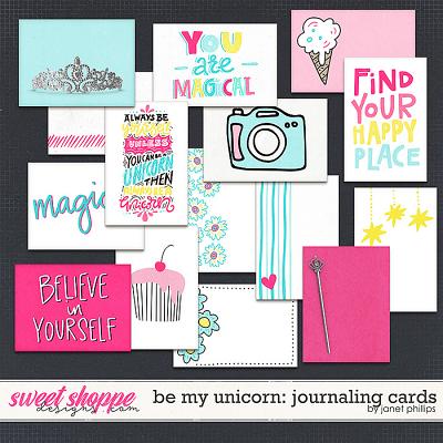 Be My Unicorn: Journaling Cards by Janet Phillips