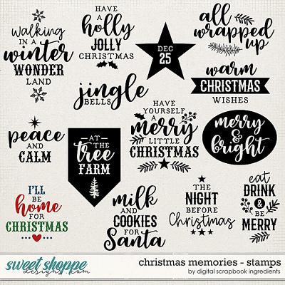 Christmas Memories | Stamps by Digital Scrapbook Ingredients