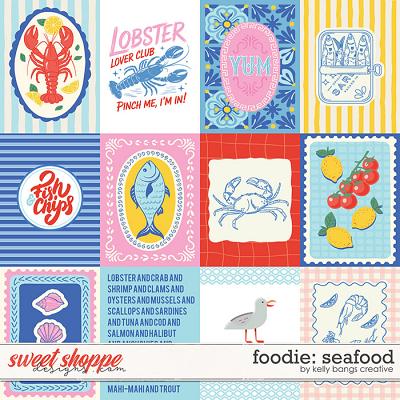 Foodie: Seafood Cards by Kelly Bangs Creative