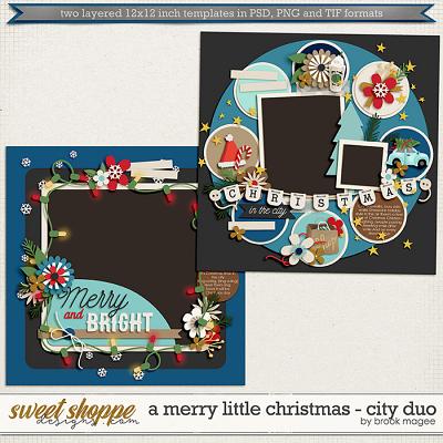Brook's Templates - Merry Little Christmas - City Duo by Brook Magee