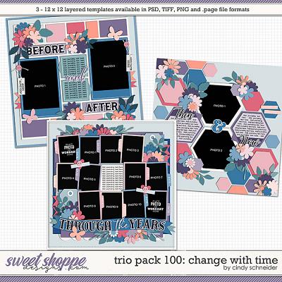 Cindy's Layered Templates - Trio Pack 100: Change with Time by Cindy Schneider