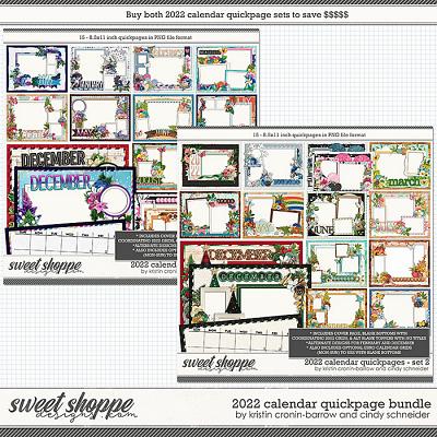 2022 Calendar Quickpage Bundle by Cindy Schneider and Kristin Cronin-Barrow