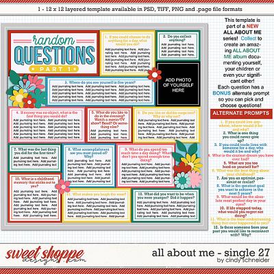 Cindy's Layered Templates - All About Me Single 27 by Cindy Schneider