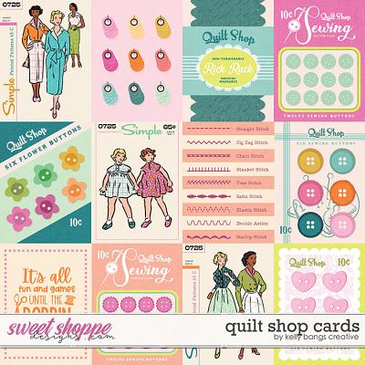 Quilt Shop Cards by Kelly Bangs Creative
