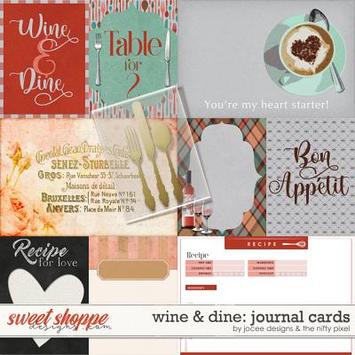 Wine and Dine Cards by JoCee Designs and The Nifty Pixel