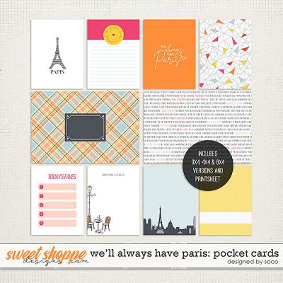 We'll Always Have Paris: Pocket Cards | Designed by Soco