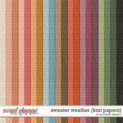 Sweater Weather Knit Papers by Ponytails