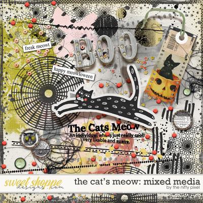 THE CAT’S MEOW | MIXED MEDIA by The Nifty Pixel