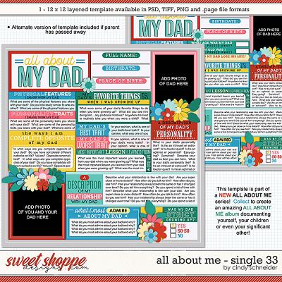 Cindy's Layered Templates - All About Me Single 33 by Cindy Schneider