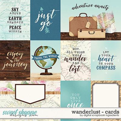 Wanderlust | Cards by Digital Scrapbook Ingredients