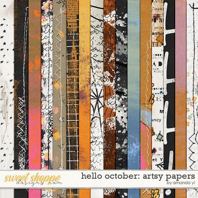 Hello October: artsy papers by Amanda Yi