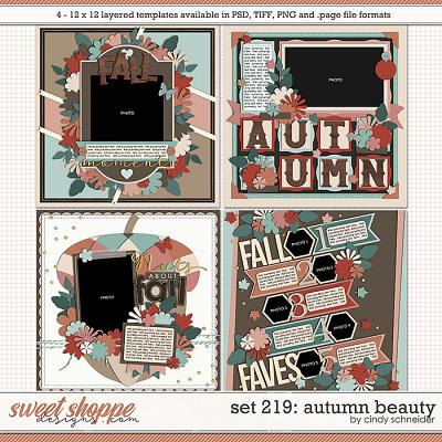 Cindy's Layered Templates - Set 219: Autumn Beauty by Cindy Schneider