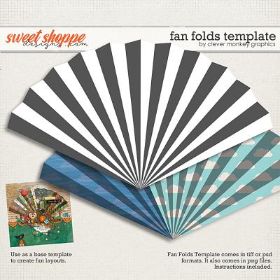 Fan Folds Template by Clever Monkey Graphics