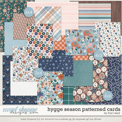 Hygge Season Patterned Cards by Traci Reed