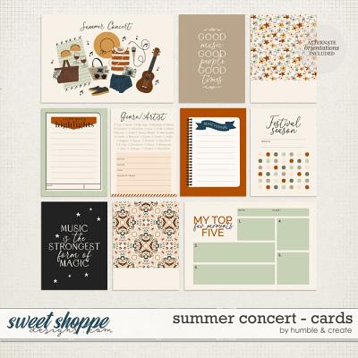 Summer Concert | Journal Cards - by Humble & Create
