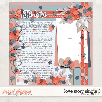 Love Story: Single 3 Layered Template by Alchemy Wild Studio