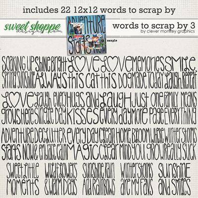 Words to Scrap By 3 by Clever Monkey Graphics
