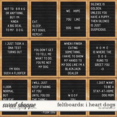 Feltboards: i heart dogs by Amanda Yi
