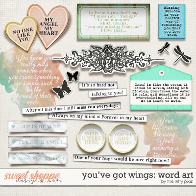 YOU’VE GOT WINGS | WORD ART by The Nifty Pixel