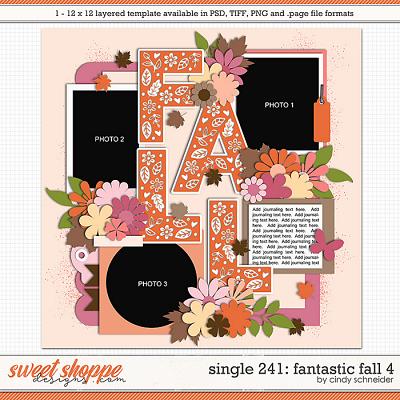 Cindy's Layered Templates - Single 241: Fantastic Fall 4 by Cindy Schneider