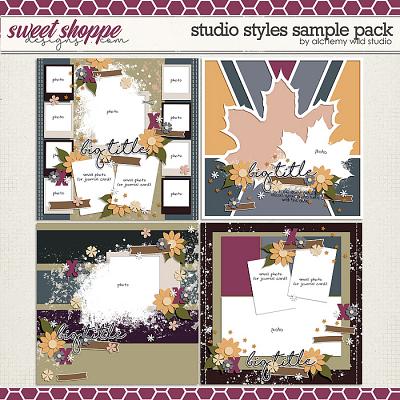 Studio Styles Sample Pack Layered Templates by Alchemy Wild Studio