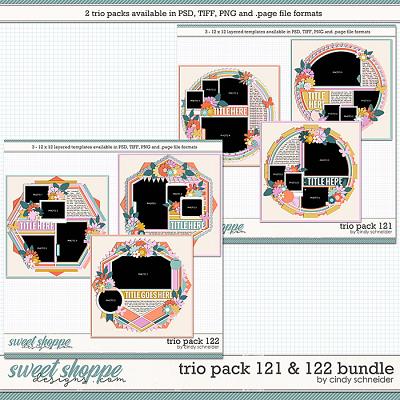 Cindy's Layered Templates - Trio Pack 121 and 122 Bundle by Cindy Schneider