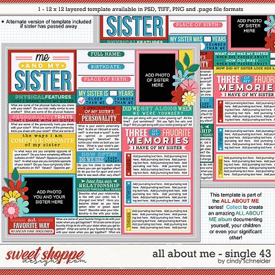 Cindy's Layered Templates - All About Me Single 43 by Cindy Schneider