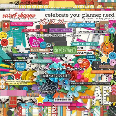 *FREE with your $10 Purchase* Celebrate You - Planner Nerd by Clever Monkey Graphics