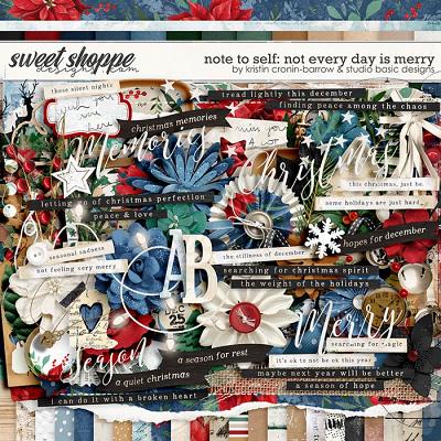 Note to Self: Not Every Day Is Merry Kit by Kristin Cronin-Barrow and Studio Basic Designs