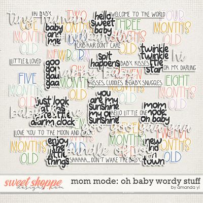 Mom mode: oh baby: wordy stuff by Amanda Yi