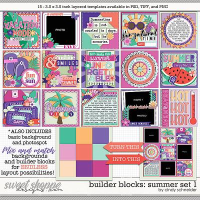 Cindy's Layered Templates - Builder Blocks: Summer Set 1 by Cindy Schneider