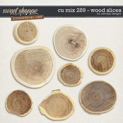 CU Mix 289 - wood slices by WendyP Designs