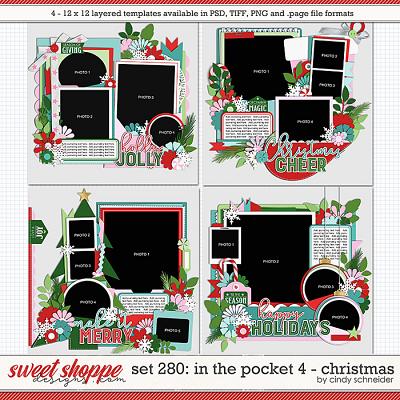 Cindy's Layered Templates - Set 280: In the Pocket 4 - Christmas by Cindy Schneider