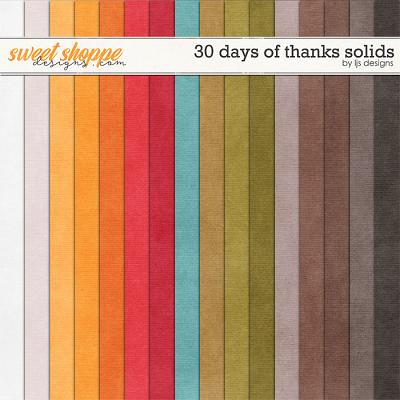 30 Days of Thanks Solids by LJS Designs