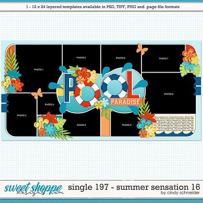 Cindy's Layered Templates - Single 197: Summer Sensation 16 by Cindy Schneider