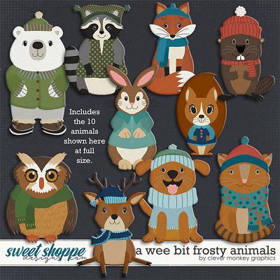 A Wee Bit Frosty Animals by Clever Monkey Graphics