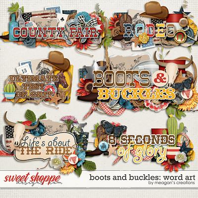 Boots and Buckles: Word Art by Meagan's Creations Boots and Buckles: Word Art by Meagan's Creations