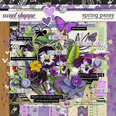 Spring Pansy by Clever Monkey Graphics