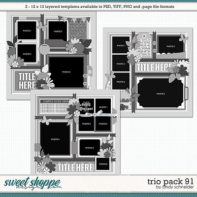 Cindy's Layered Templates - Trio Pack 91 by Cindy Schneider