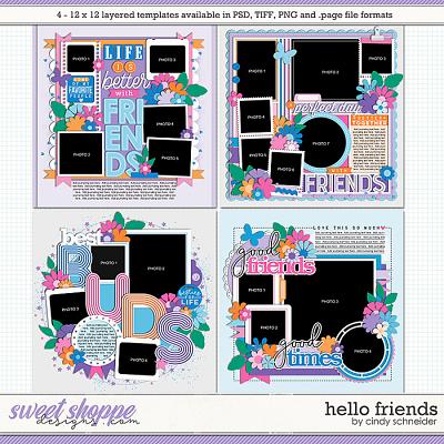 Cindy's Layered Templates - Hello Friends by Cindy Schneider