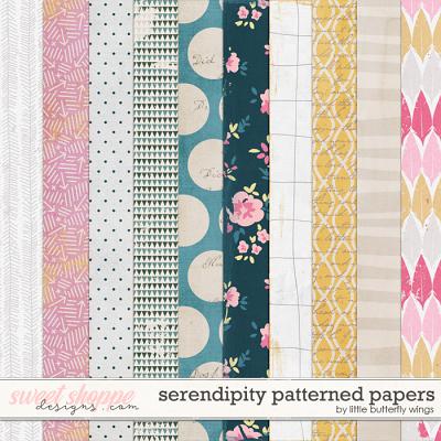 Serendipity patterned papers by Little Butterfly Wings