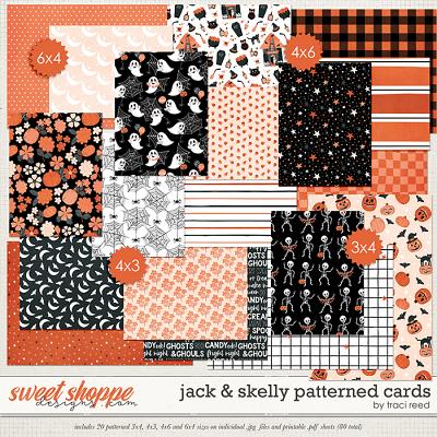 Jack & Skelly Patterned Cards by Traci Reed