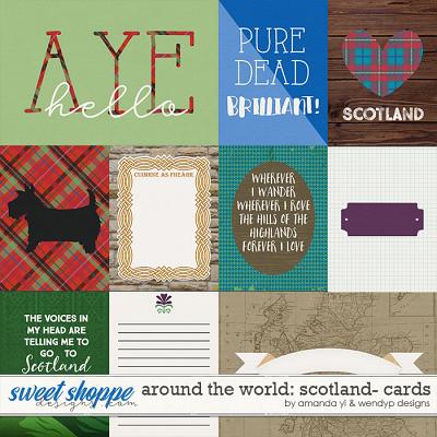Around the world: Scotland - Cards by Amanda Yi and WendyP Designs
