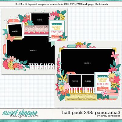 Cindy's Layered Templates - Half Pack 348: Panorama 3 by Cindy Schneider