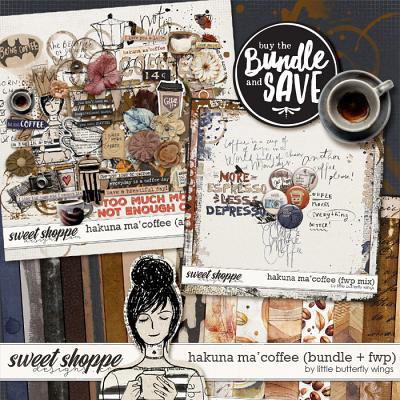 Hakuna Ma' Coffee (bundle + fwp) by Little Butterfly Wings