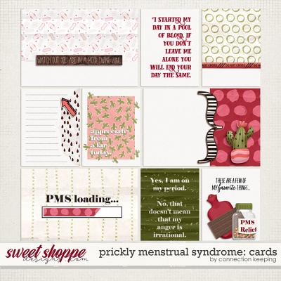 Prickly Menstrual Syndrome Journal Cards by Connection Keeping