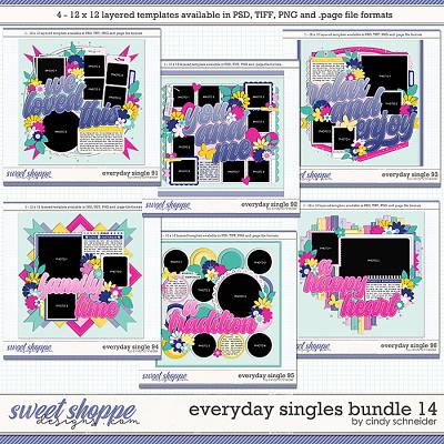 Cindy's Layered Templates - Everyday Singles Bundle 14 by Cindy Schneider