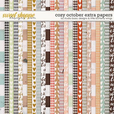 Cozy October Extra Papers by Studio Basic and Little Butterfly Wings