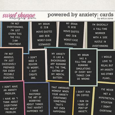 Powered by Anxiety: Cards by Erica Zane