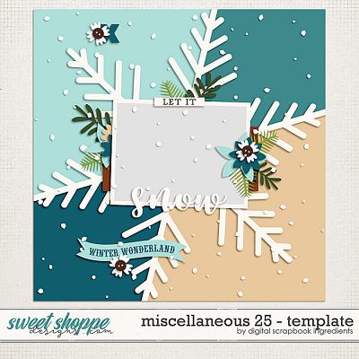Miscellaneous 25 Template by Digital Scrapbook Ingredients